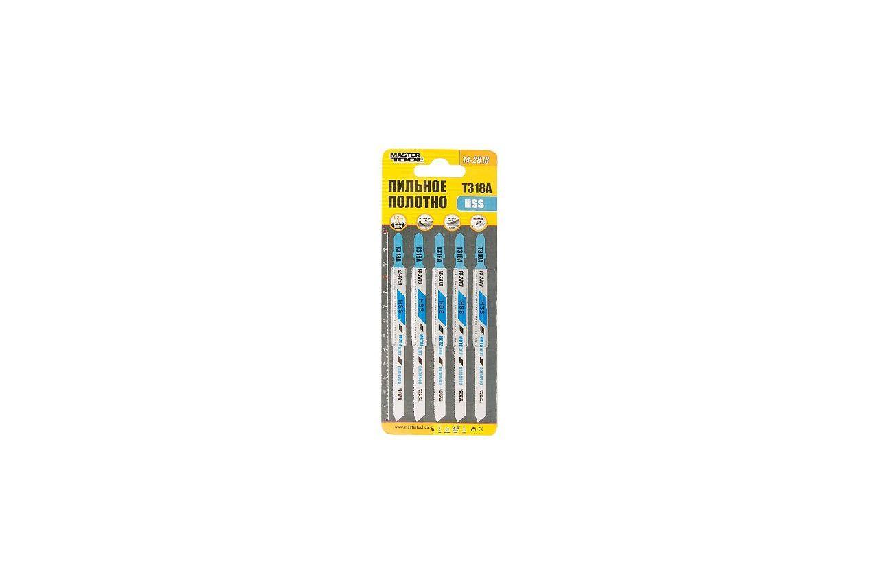 Полотно пиляльне для лобзика Mastertool — T318A 132 мм x 21T, метал (5 шт.)
