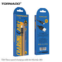 USB кабель Tornado TX4 Micro (2,4A/1м) - черный