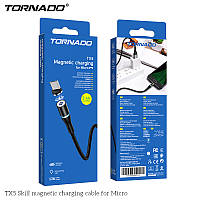 USB кабель Tornado TX5 Magnetic Micro (2,4A/1м) - черный