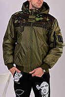 Мужская зимняя куртка, бомбер, ориентировочно на 48р., см.замеры в полном описании товара