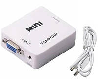 (UA) Перехідник конвертер Mini VGA2HDMI (VGA / HDMI) (розширення 1080P)