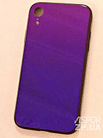 Чехол для iPhone XR- Chameleon Glass сине-фиолетовый