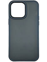 Чехол для iPhone 14 Plus- Matte Metal Buttons черный