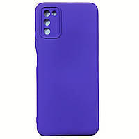 Чехол для Samsung A03s/A037- Soft Silicone Case сиреневый