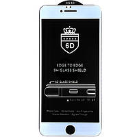 Защитное стекло Apple iPhone 6 Plus- 6D Premium Black Edition белый