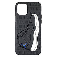 Чехол для iPhone 12 Pro/ 12- Jordan черный с синим