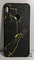 Чехол для iPhone 7/8- Marble Case черно-желтый