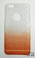 Чехол для iPhone 6 градиент- OuCase for Aspor Crystal drop оранжевый