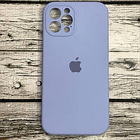 Чехол для iPhone 12 Pro 6.1"- Silicon Case Full Camera Protective №28 светло-голубой