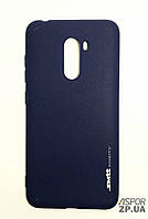 Чехол для Xiaomi Pocophone F1- SMTT Soft Touch синий