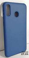 Чехол для Samsung M20/M205- Silicone Case No Brand синий