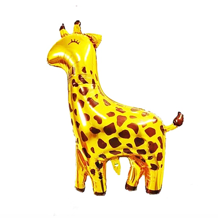 Повітряна фольгована кулька Жираф 77х60см (30") | Золото, фото 1