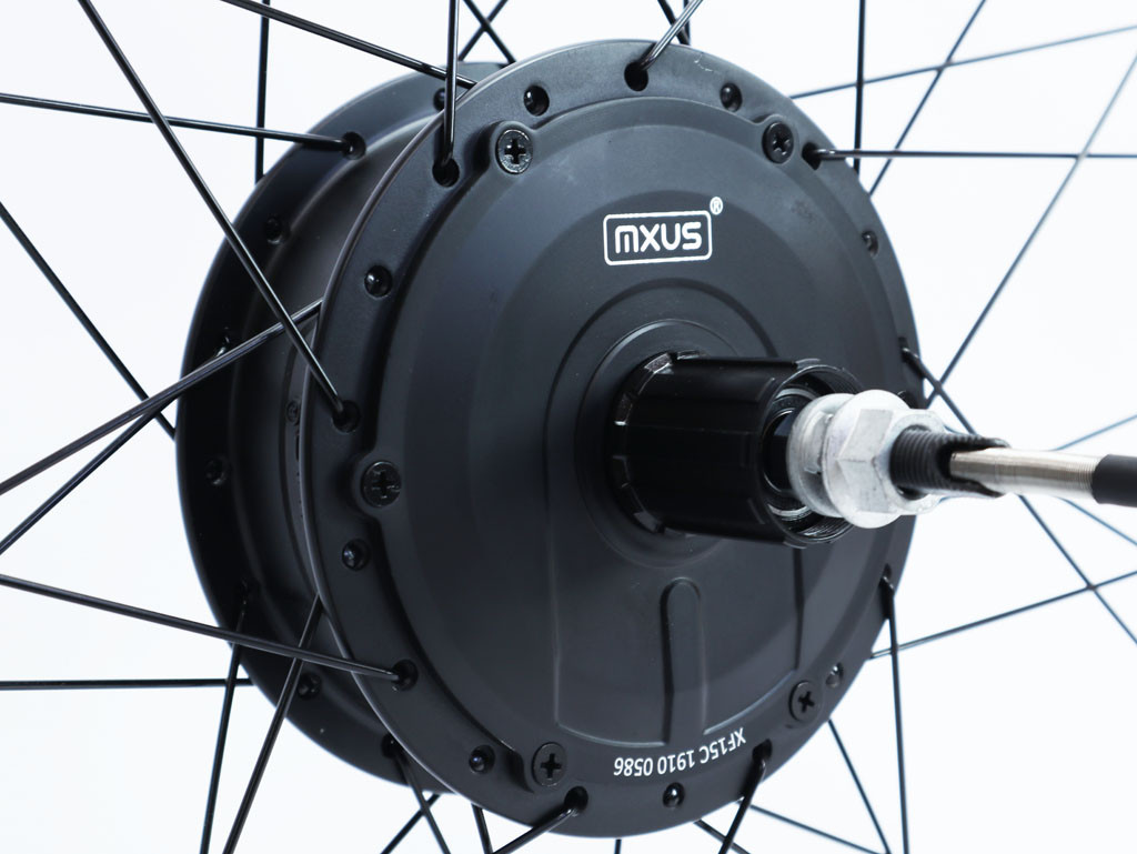 Мотор на велосипед MXUS XF15C 36/48V 350-500W редукторне заднє під касету, фото 1