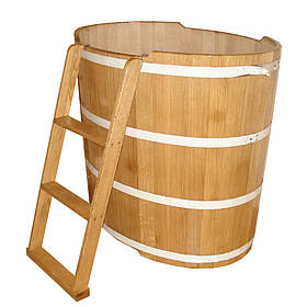 Дерев'яна купіль кругла з дуба LNK