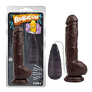 Вібратор коричневий Rubicon Vibrating Max Dick | Puls69, фото 2
