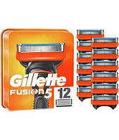 Сменные картриджи для бритья (лезвия) мужские Gillette Fusion5 12 шт