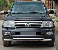 Передній захист ST014 (нерж.) Toyota Land Cruiser 100