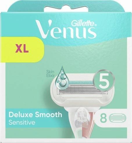 Змінні картриджі для гоління Venus Deluxe Smooth Sensitive 8 шт, фото 1