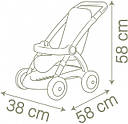 Коляска для ляльки Smoby Baby Nurse Прогулянка з кошиком Рожева пудра 254018, фото 4