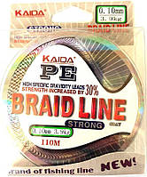 Шнур для риболовлі Kaida Braid Line перетин 0,10, 110м
