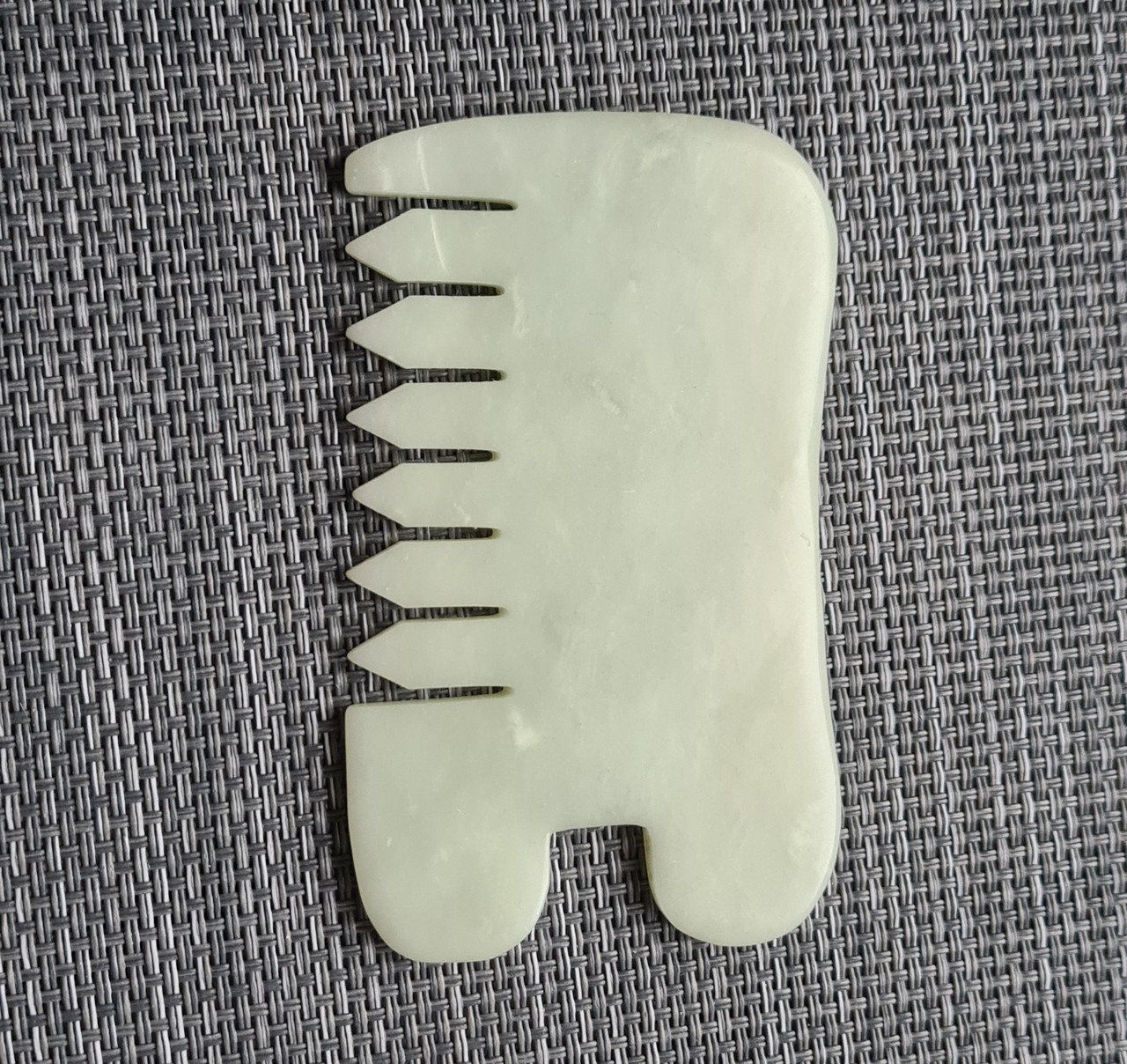 Гуаша скребок гребінь нефритовий, фото 1