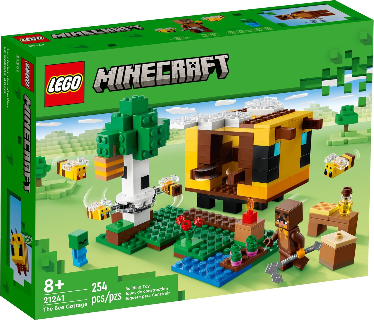 Конструктор лего Майнкрафт Бджолиний будиночок Lego Minecraft 21241
