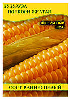 Семена кукурузы Попкорн желтый, 1кг