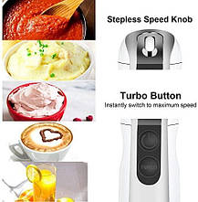 Набір заглибного ручного блендера AIFEEL з 4 приладдями, Amazon, Німеччина, фото 3