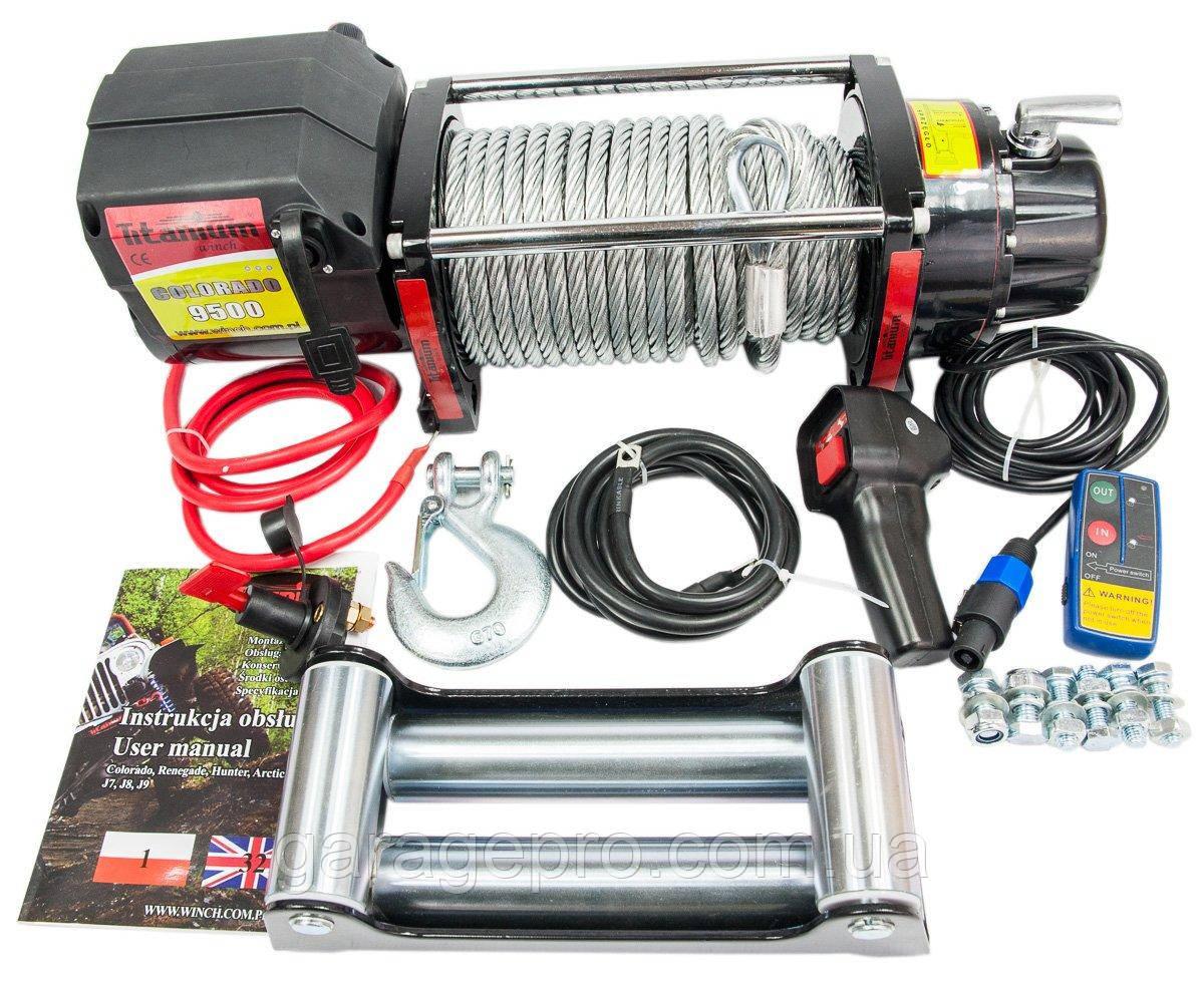 Автомобільна лебідка 12 вольтів Titanium Colorado 9500 (4315 кг)