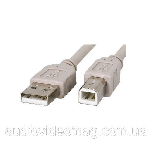 Кабель для принтера USB 2.0 AM-BM, длина 3 метра - фото 1 - id-p236631529