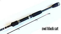 Спиннинг для рыбалки Siweida Black Cat, тест 15-40г, длина 2,4м