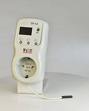 Захисне реле в розетку Volt Control ТР-12 з терморегулятором, фото 3