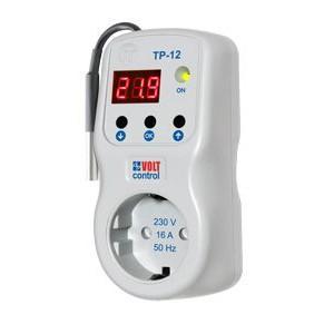 Захисне реле в розетку Volt Control ТР-12 з терморегулятором
