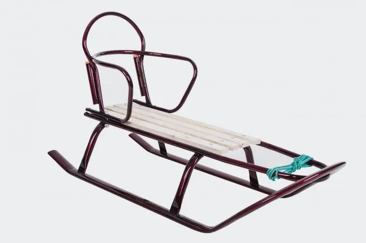 Санки санки "Царські" сині з ручкою, 24*46*97см, 474010СИНІЯ