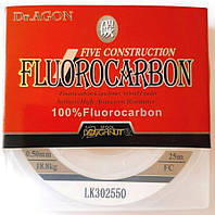 Лісочка флюорокарбонова рибальська Dr.AGON FIVE CONSTRUCTION, 25м, перетин 0,50