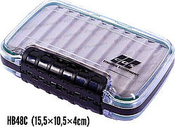Коробка для снастей EOS HB48С, 15,5/10,5/4см, двостороння для мушок