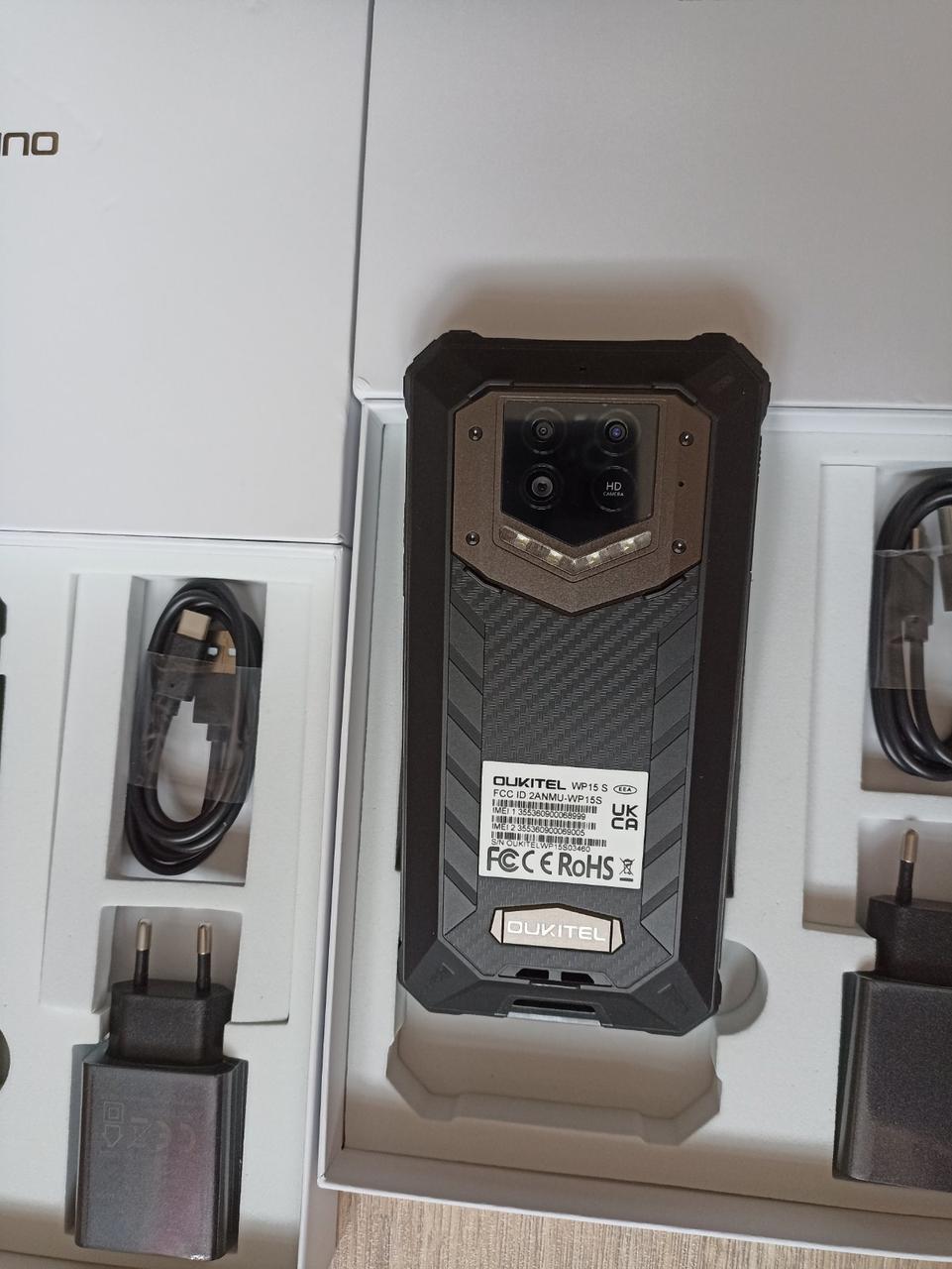 Защищенный смартфон Oukitel WP15S Black NFC 4/64GB акумулятор 15600мАч - фото 3 - id-p1742244216