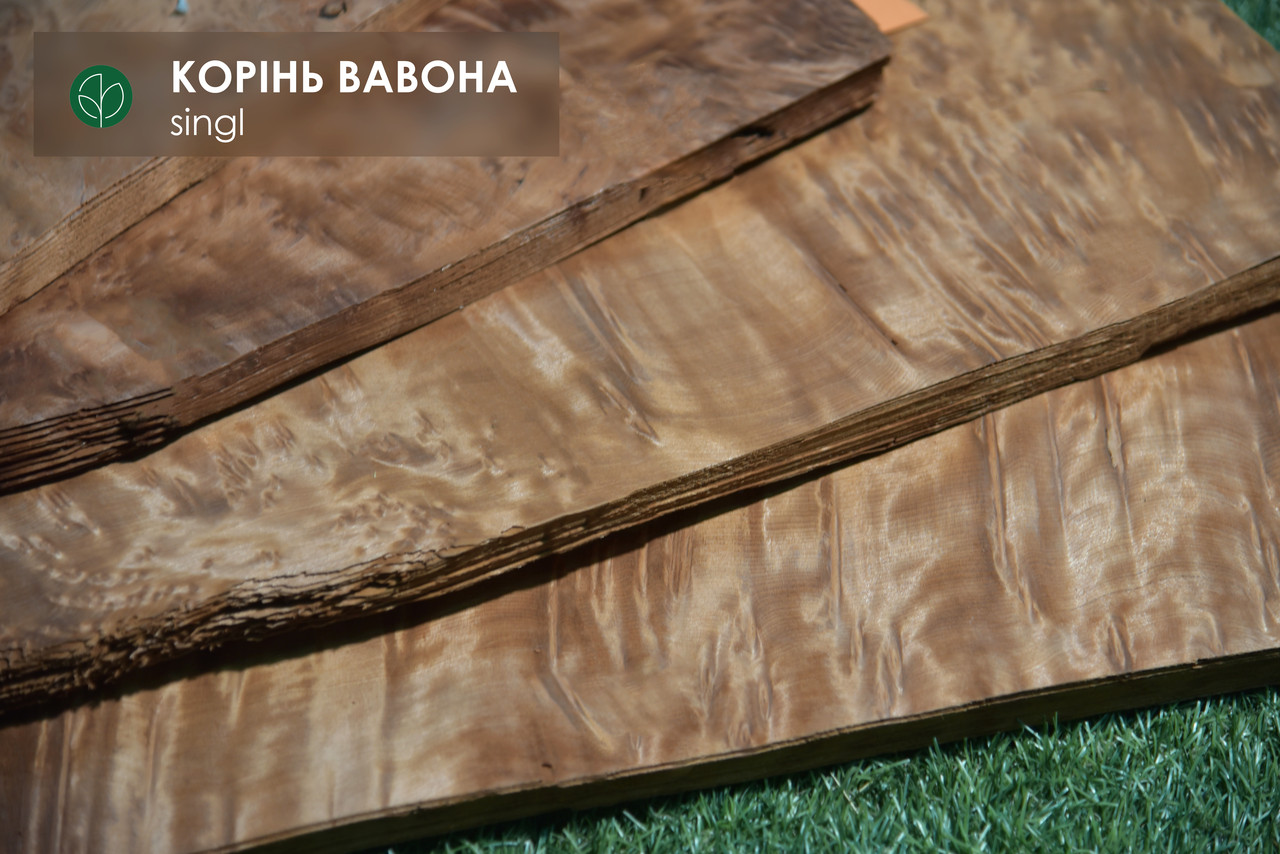 Шпон корінь вавони 0,6 мм - Singl, фото 1