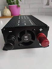 Інвертор перетворювач напруги Foval 1000W DC 12V в AC 220V чиста синусоїда, фото 3
