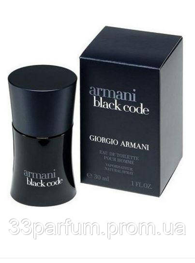 Чоловічі парфуми Giorgio Armani Black Code парфумована вода 33мл. (Джорджо Армані Блек Код) - фото 3 - id-p1742285735