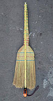 Веник из натурального материала Сорго высшего сорта (В) Люкс прошивной для уборки дома и улицы