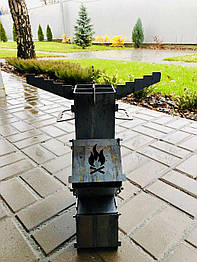 Турбо піч для приготування їжі "Козачка М" (ракетна піч на дровах) НЕ ФАРБОВАНА