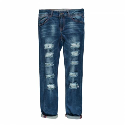 Тонкі дитячі джинси для хлопчика рвані MEK Італія 181MHBF001 Синій 116.Топ!
