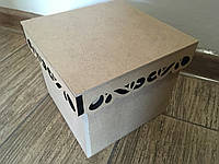Коробка с фигурной крышкой 2 МДФ 15х15х13см ROSA TALENT