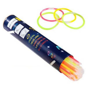 Неонові палички браслети, що світяться ХІС Glow Stick, 100 шт, фото 1