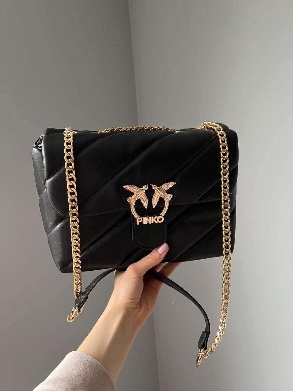 Сумка Пінко Pinko Puff Black Gold, фото 1