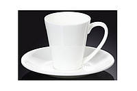 Чашка кофейная с блюдцем Wilmax фарфор 110 мл (WL-993054)