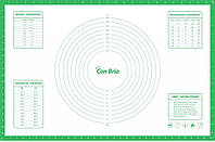 Коврик силиконовый для теста (выпечки) Con Brio 43.5х66.5 см (CB-679) Салатовый
