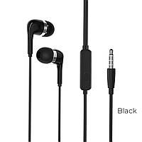 Наушники BOROFONE BM39 Refined chant universal earphones with mic Black