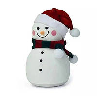 Ночник силиконовый светильник детский аккумуляторный с музыкой Snowman Lovely night light USB снеговик